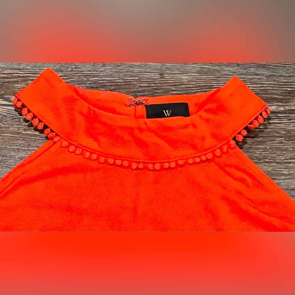 Worthington Fiery Red (Orange) Halter Top Size XL - NWT - Picture 4 of 12